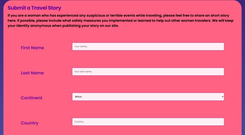 TravelHer – screenshot 12