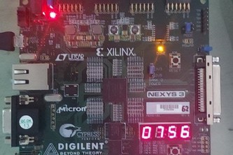 Knight Rider Digital Clock, Xilinx Spartan 6 FPGA