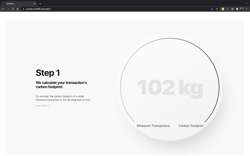 SusDAO – screenshot 2