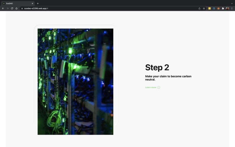 SusDAO – screenshot 3