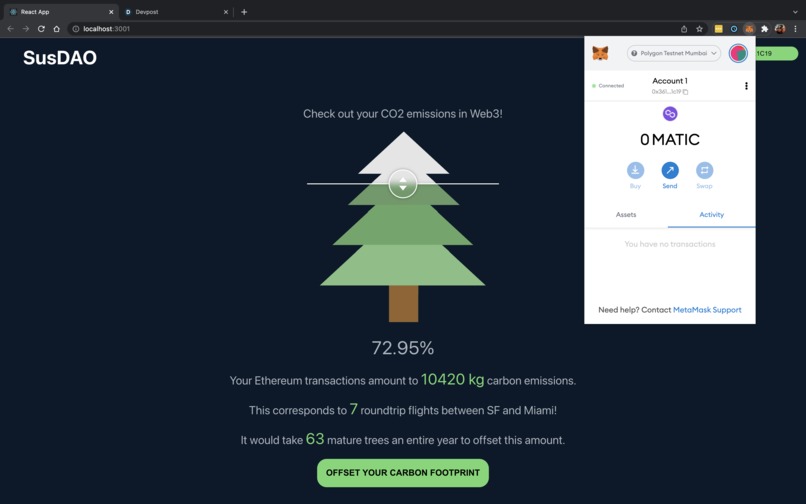 SusDAO – screenshot 6