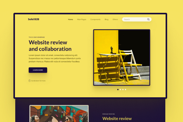 Solid B2B Theme – screenshot 1