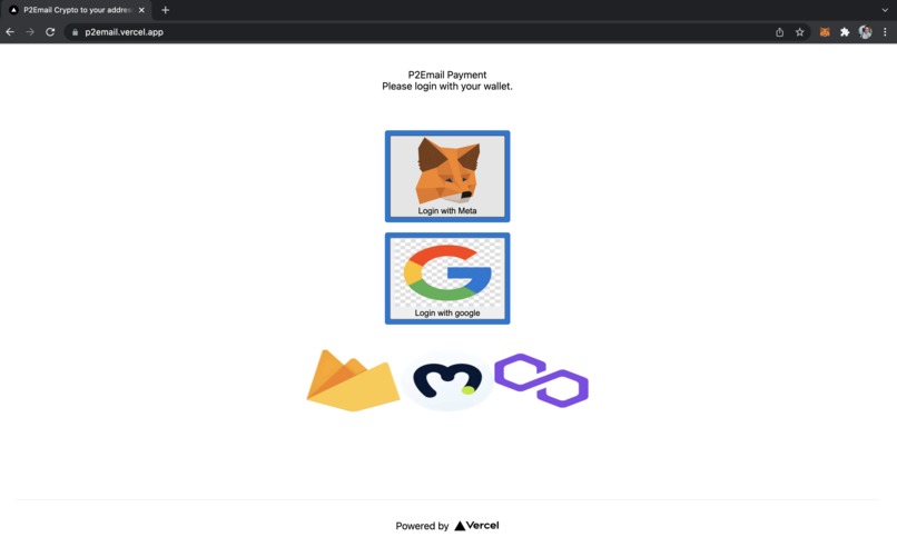 P2Email – screenshot 1