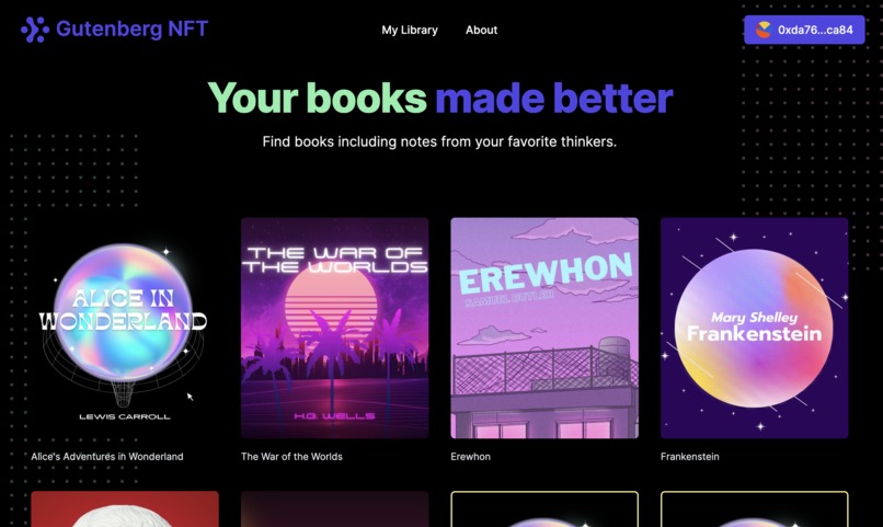 Gutenberg NFT – screenshot 3