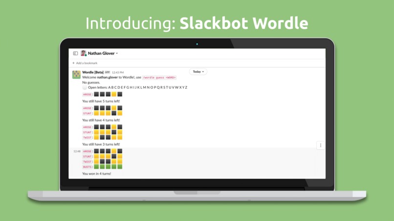 Slackbot Wordle – screenshot 1