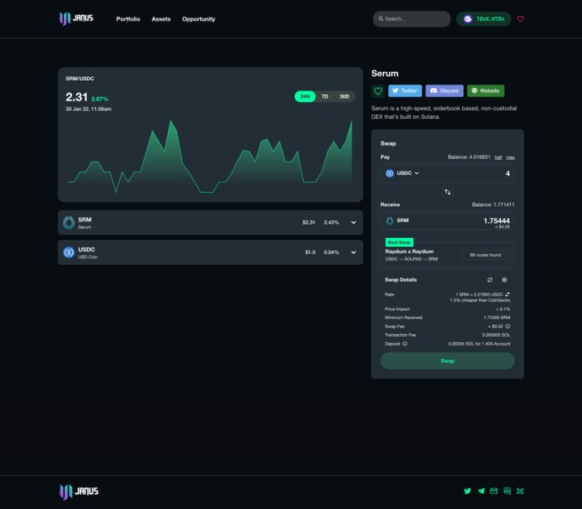 Janus Finance – screenshot 3