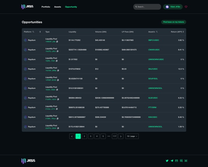 Janus Finance – screenshot 4