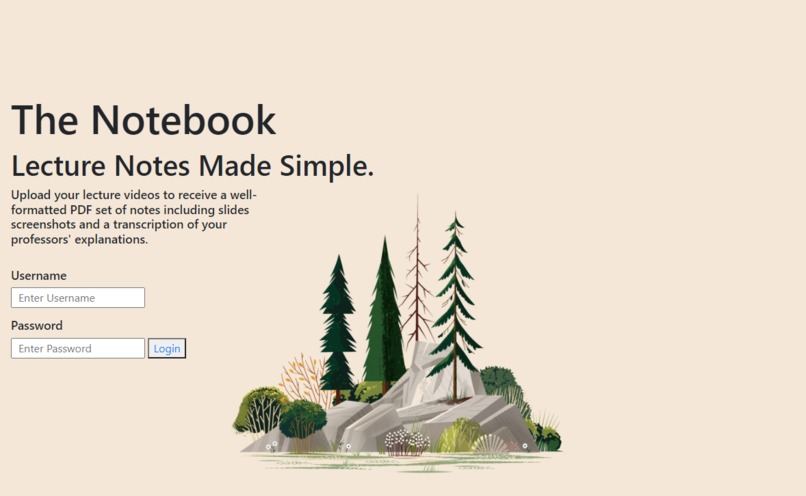 Team 50 - The Notebook – screenshot 1
