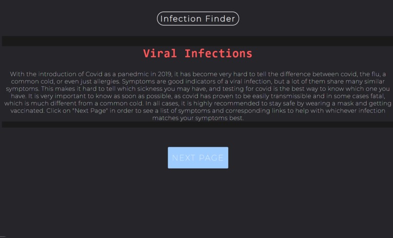 Infection Finder – screenshot 1