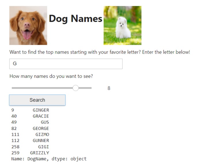 Dog Names – screenshot 1