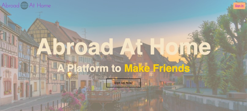 #30 Sí Plus Plus: Abroad at Home, Hoya Hackathon 2022 – screenshot 1