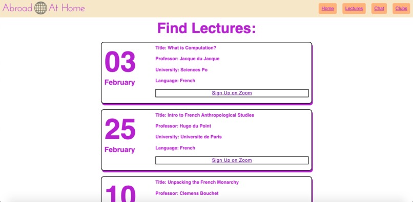 #30 Sí Plus Plus: Abroad at Home, Hoya Hackathon 2022 – screenshot 6