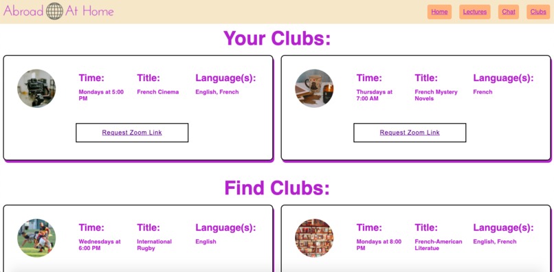 #30 Sí Plus Plus: Abroad at Home, Hoya Hackathon 2022 – screenshot 8