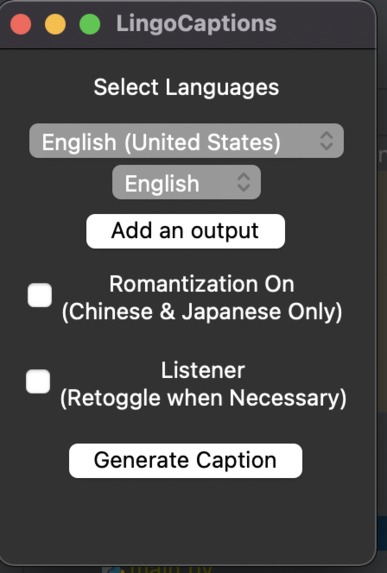 LingoCaptions – screenshot 1
