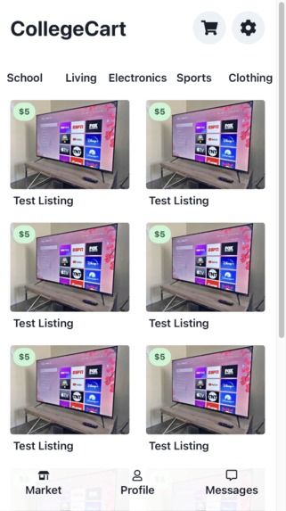 CollegeCart – screenshot 2