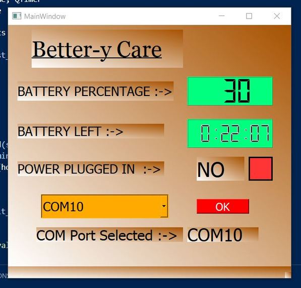 Better-y Care - Automated Laptop Charge Monitor – screenshot 1