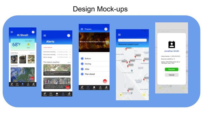 Disaster management app – screenshot 1