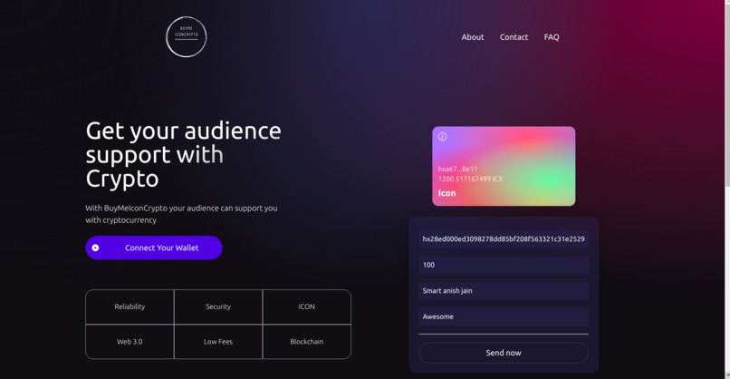 BuyMeIconCrypto – screenshot 1