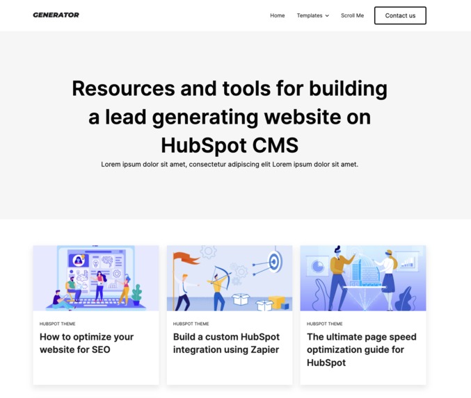 Generator HubSpot Website Theme for Marketers – screenshot 5