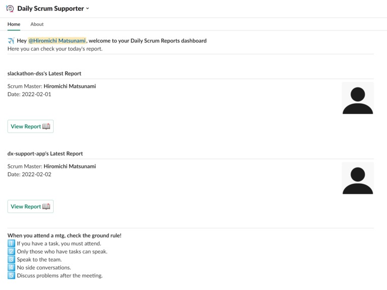 Daily Scrum Supporter (DSS) – screenshot 3