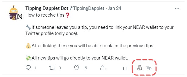 Twitter Tipping Dapplet – screenshot 4