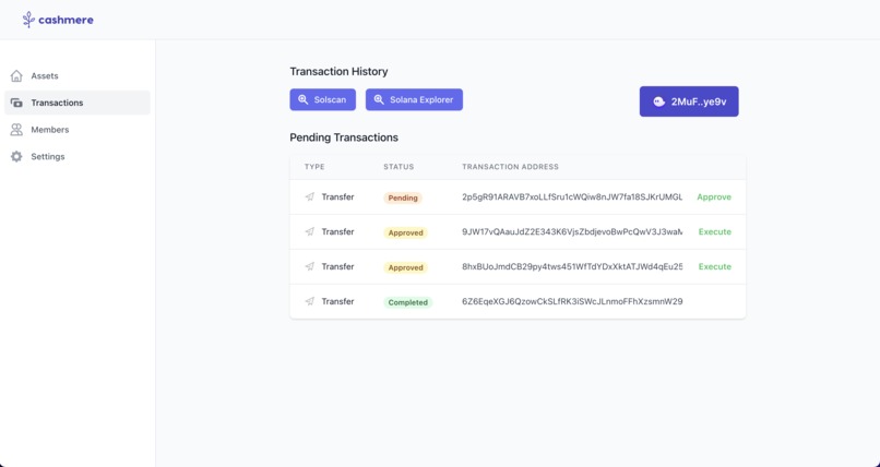 Cashmere Wallet – screenshot 4