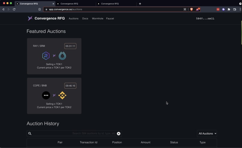Traders Guild - Convergence RFQ – screenshot 1