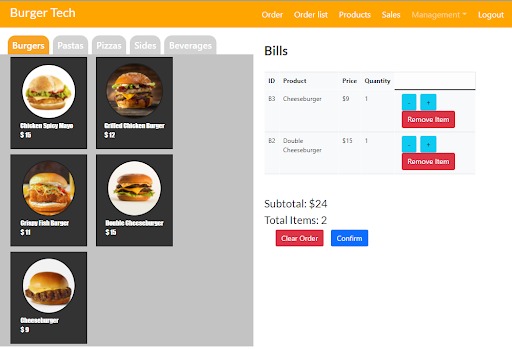 Burger Tech | Restaurant Management Web Application – screenshot 12