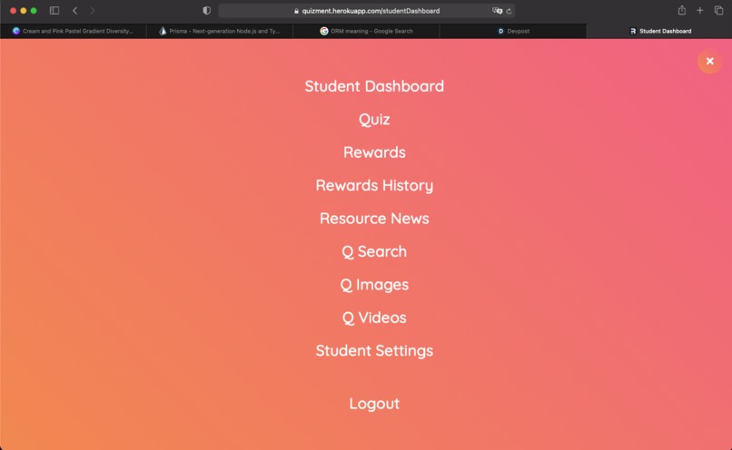 quizment – screenshot 1
