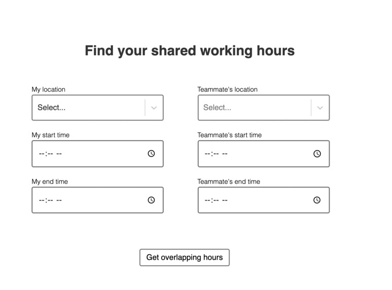 Time Scheduling App – screenshot 1