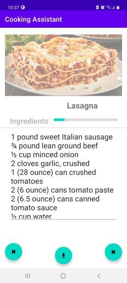 Cooking Assistant – screenshot 2