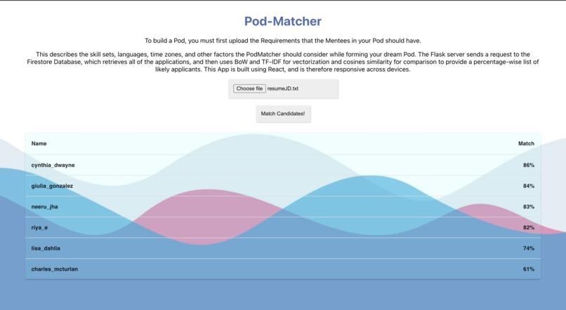 Pod-Matcher – screenshot 2