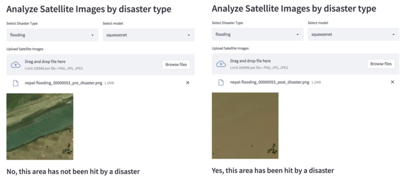 Disaster analysis on Satellite Images – screenshot 2