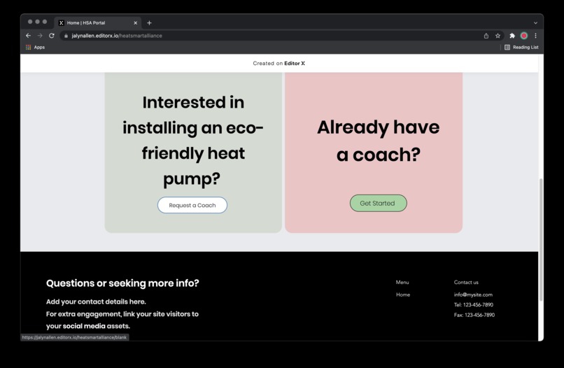 HeatSmart Alliance Digitization of Customer Journey – screenshot 2