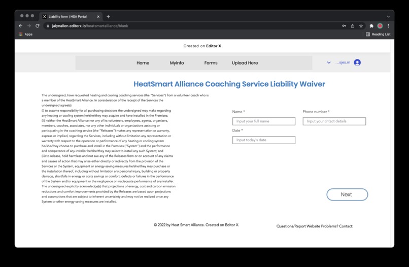 HeatSmart Alliance Digitization of Customer Journey – screenshot 3