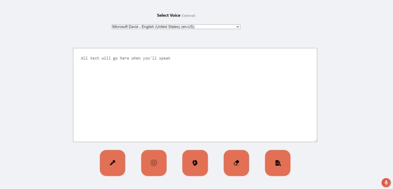 VoiceText WebApp – screenshot 1