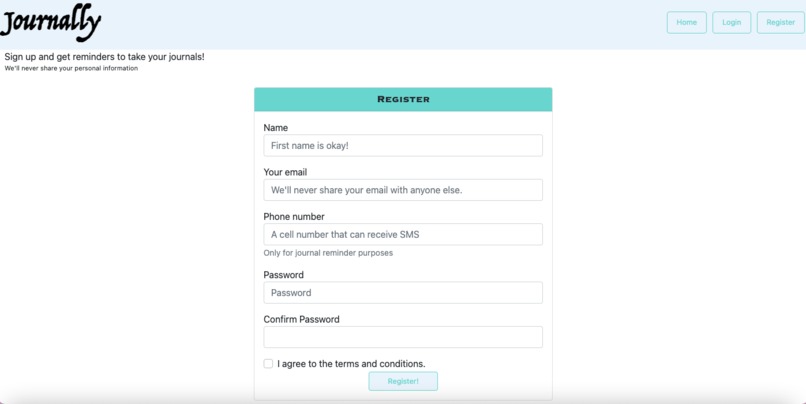 Journally – screenshot 2