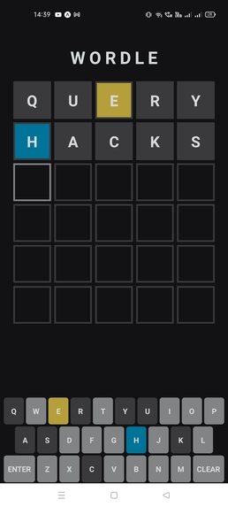 Wordle_Clone – screenshot 2