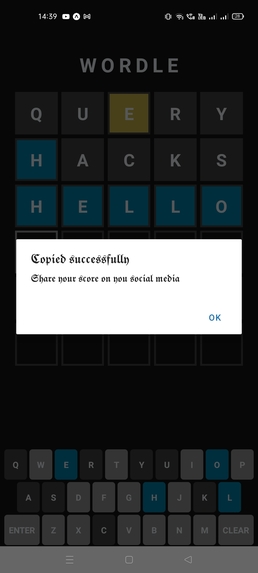 Wordle_Clone – screenshot 4