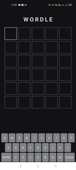 Wordle_Clone – screenshot 1