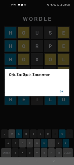 Wordle_Clone – screenshot 5