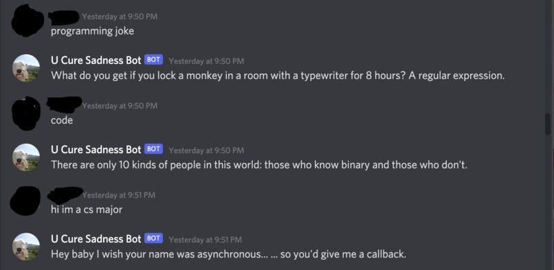 UCSB (U Cure Sadness Bot) – screenshot 4