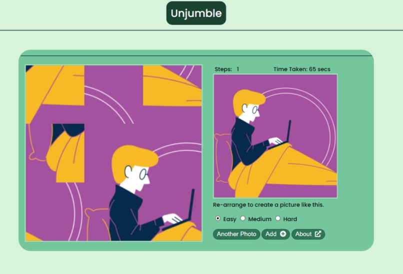 Unjumble – screenshot 1