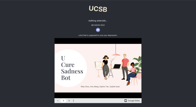UCSB (U Cure Sadness Bot) – screenshot 1