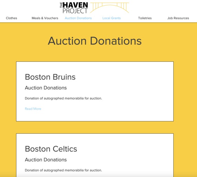 Corporate Social Responsibility In-Kind Database – screenshot 2