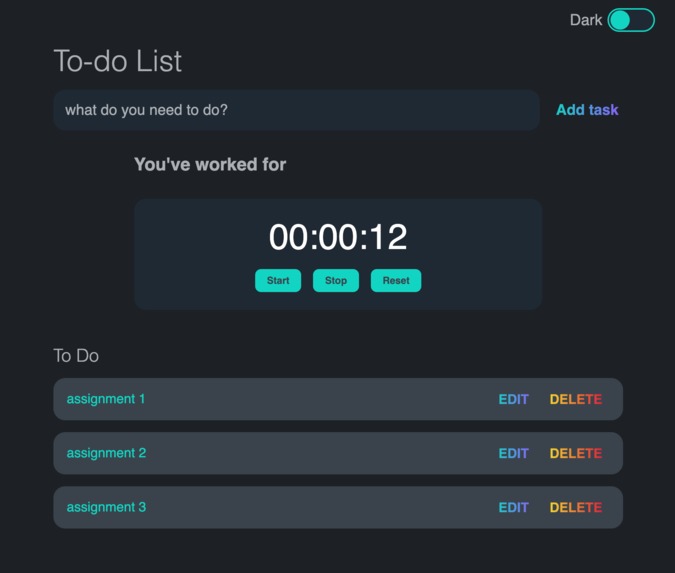 To-Do List – screenshot 2