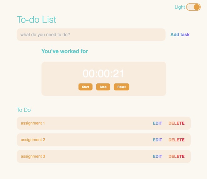 To-Do List – screenshot 1