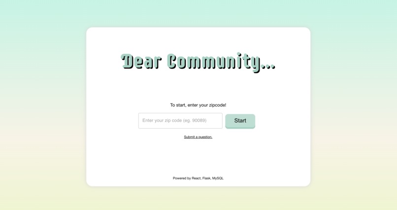 Dear Community – screenshot 1