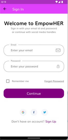 EmpowHER – screenshot 3