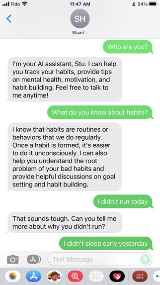 Stuart: Your Personal Wellness Buddy – screenshot 4